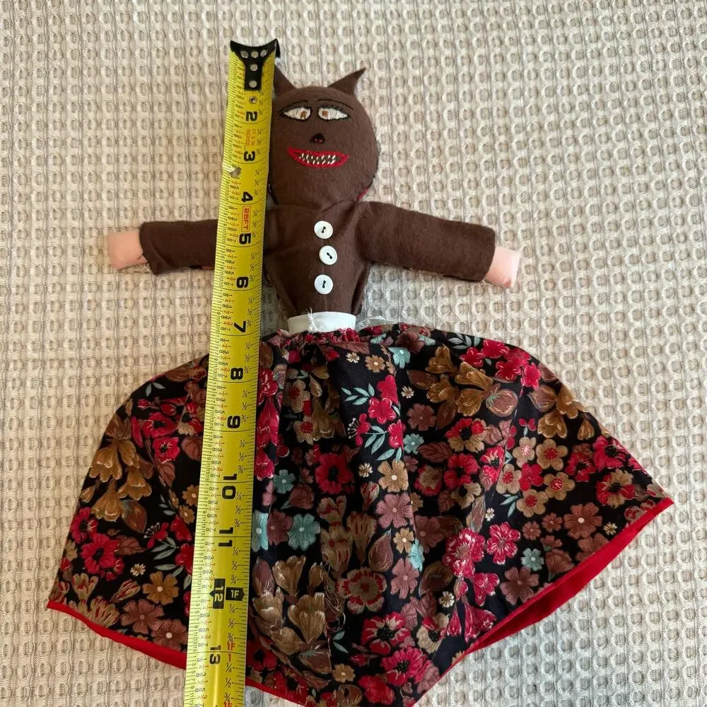 Handmade Little Red Riding Hood Topsy Turvy Doll Pretend Play StoryTime Library